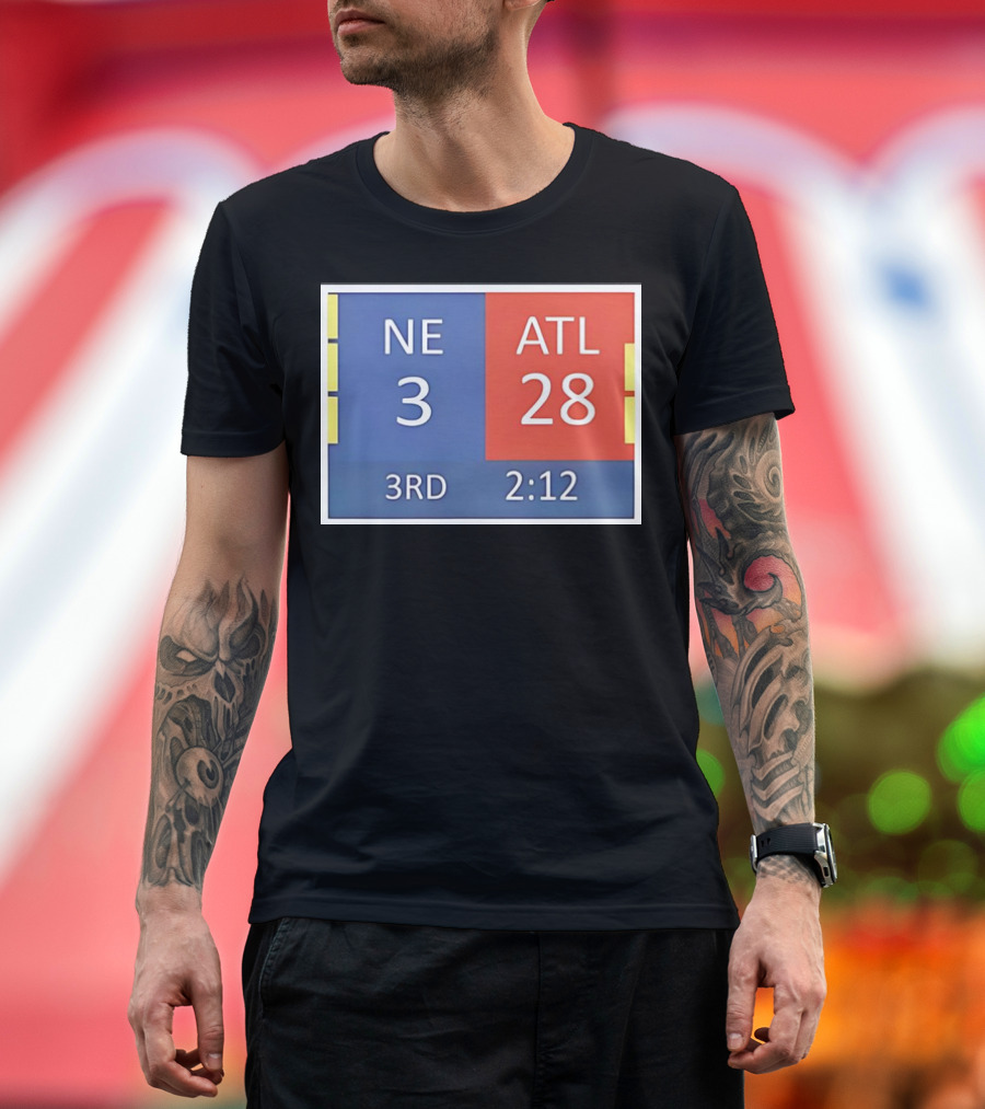Cowboys Fan NE 3 ATL 28 3rd 2:12 T-Shirt
