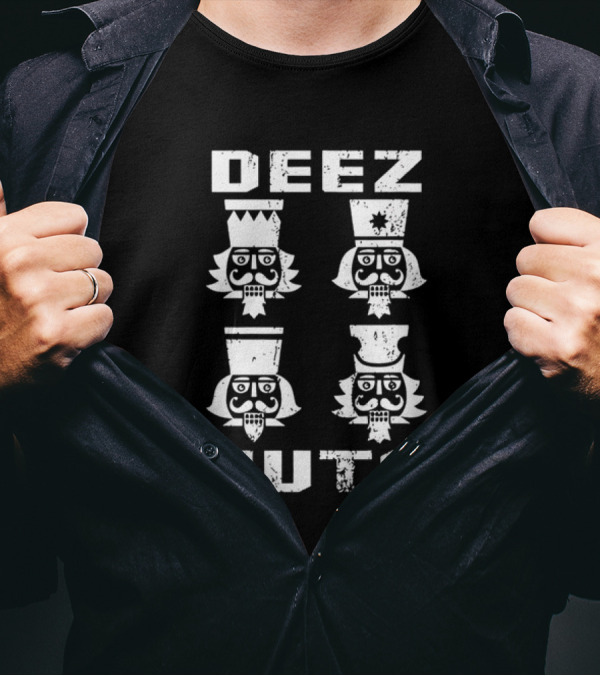 DEEZ NUTS Christmas Nutcracker Quartet T-Shirt