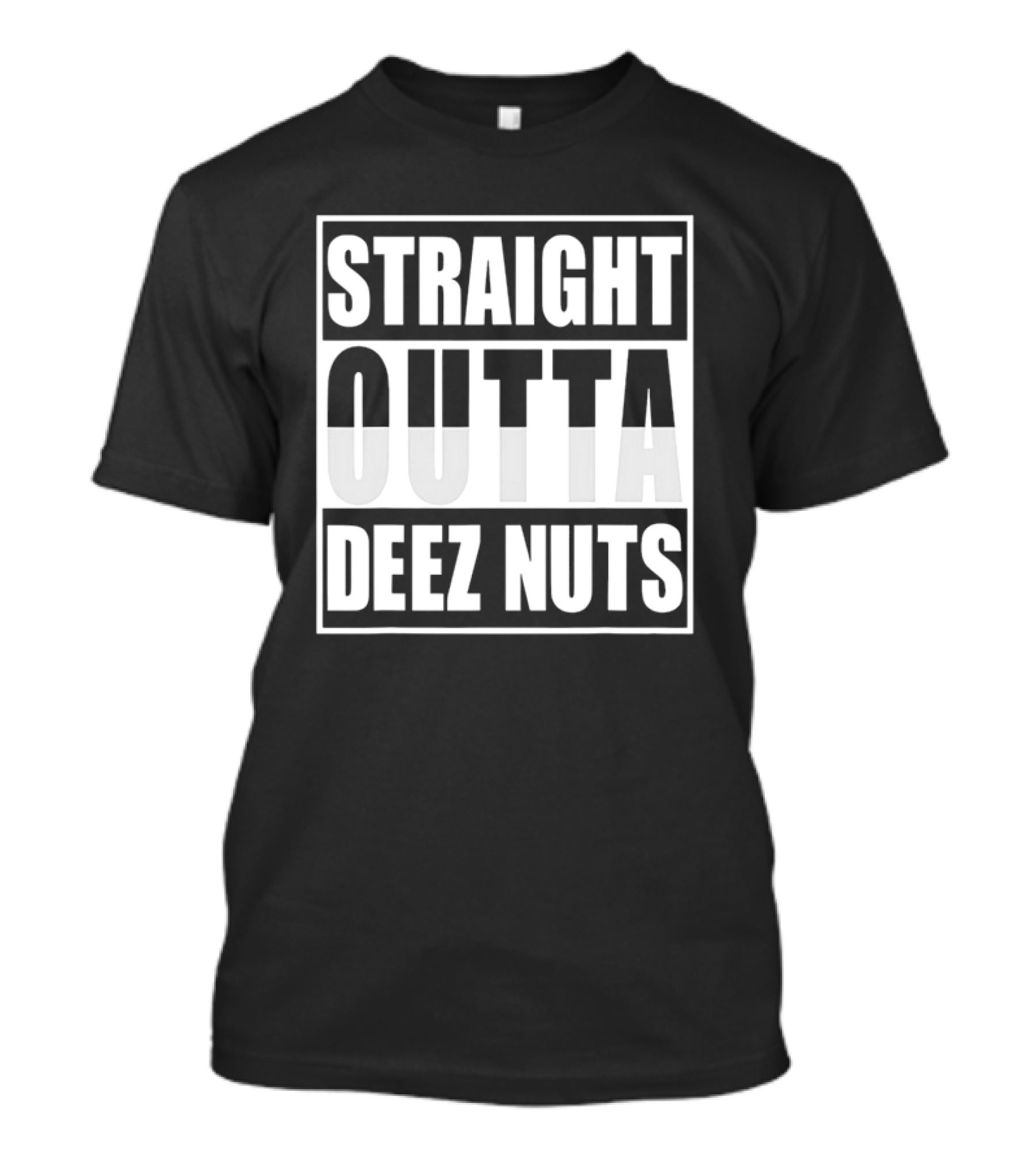 Straight Outta Deez Nuts Christmas T-Shirt
