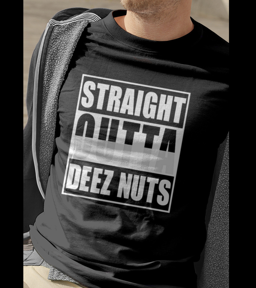 Straight Outta Deez Nuts Christmas T-Shirt