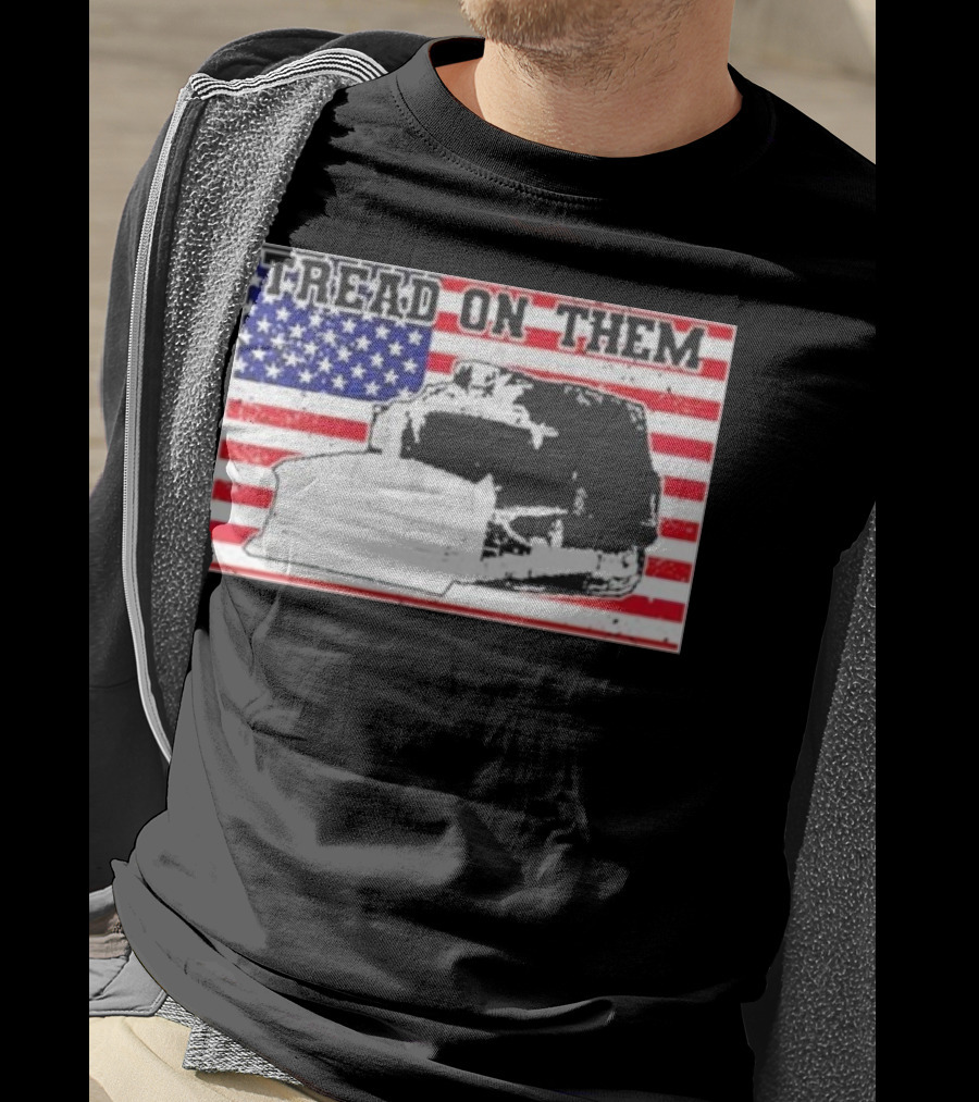 Tread On Them American Flag Killdozer T-Shirt
