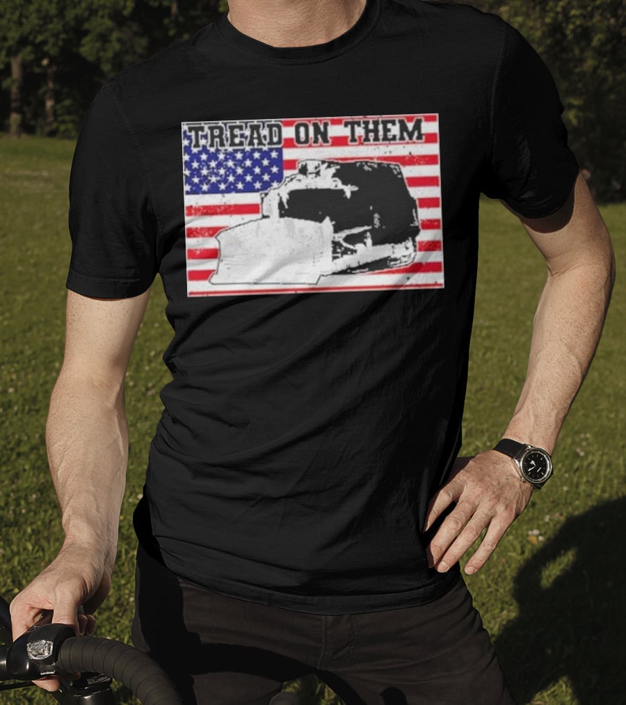 Tread On Them American Flag Killdozer T-Shirt