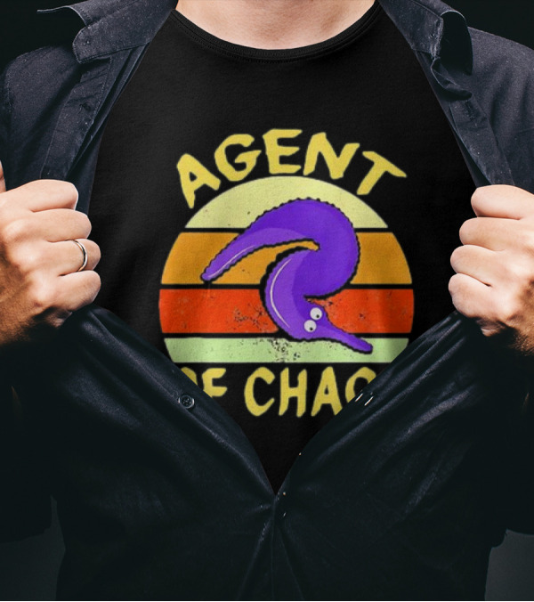 Agent Of Chaos Worm On String Retro T-Shirt