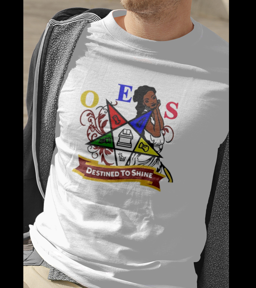 OES Eastern Star Destined To Shine Cartoon T-Shirt