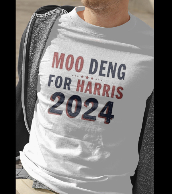 Moo Deng For Harris 2024 Hippo Campaign Humor T-Shirt