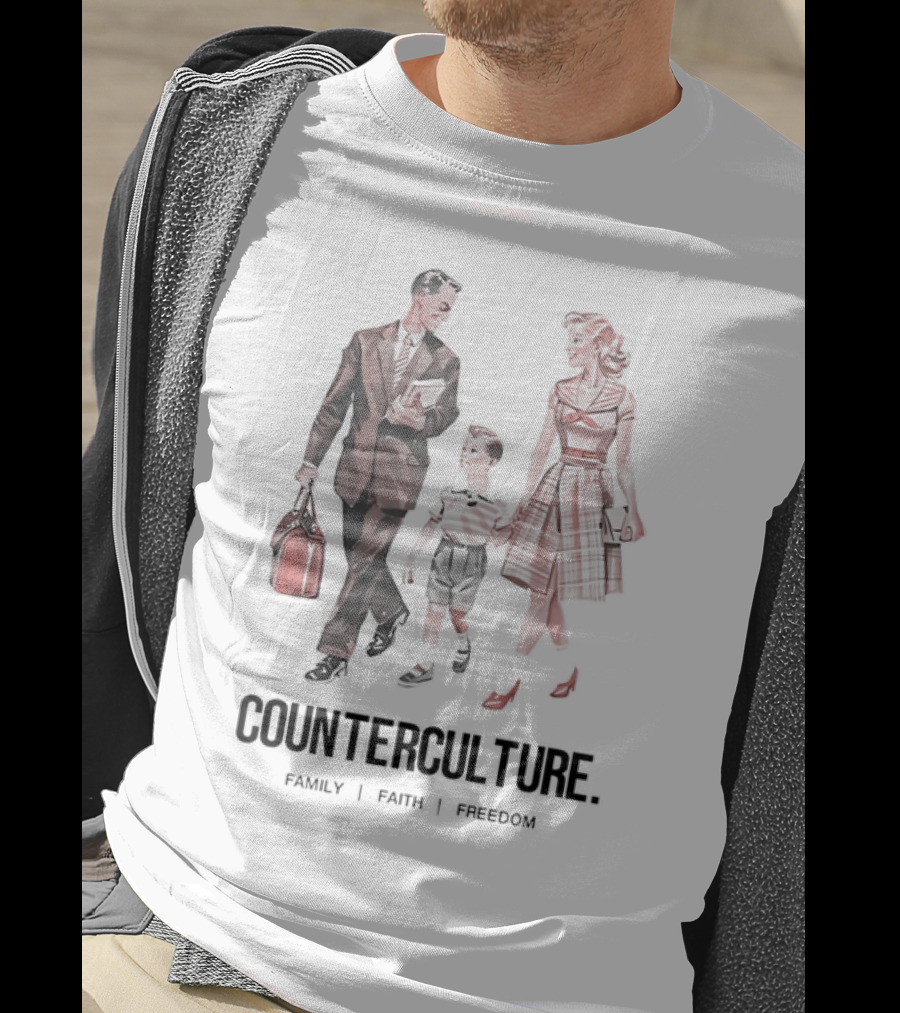 Counterculture Family Faith Freedom T-Shirt