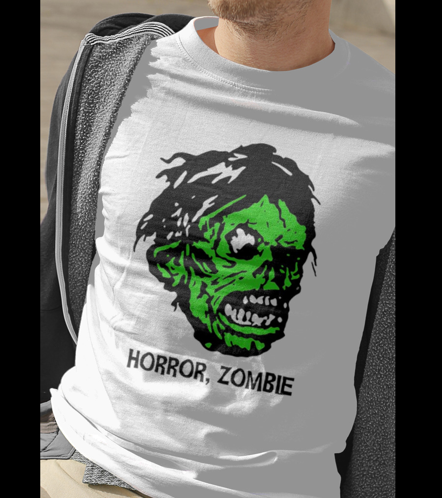 Kirk Hammett Horror Zombie Green Face T-Shirt