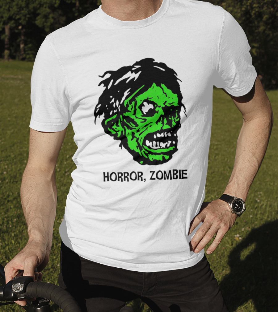 Kirk Hammett Horror Zombie Green Face T-Shirt