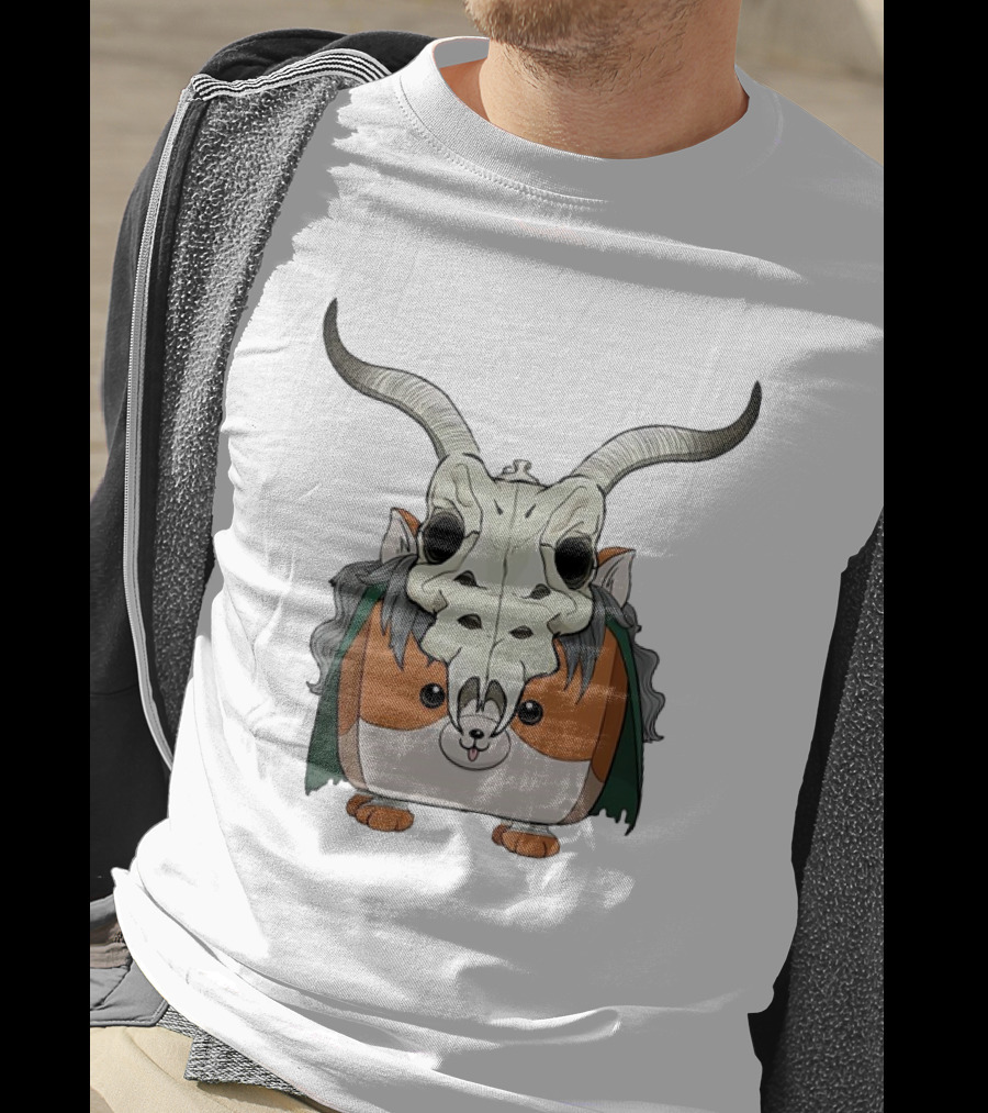 Slay With Cheeks Classic Hamster In Goat Skull Mask T-Shirt