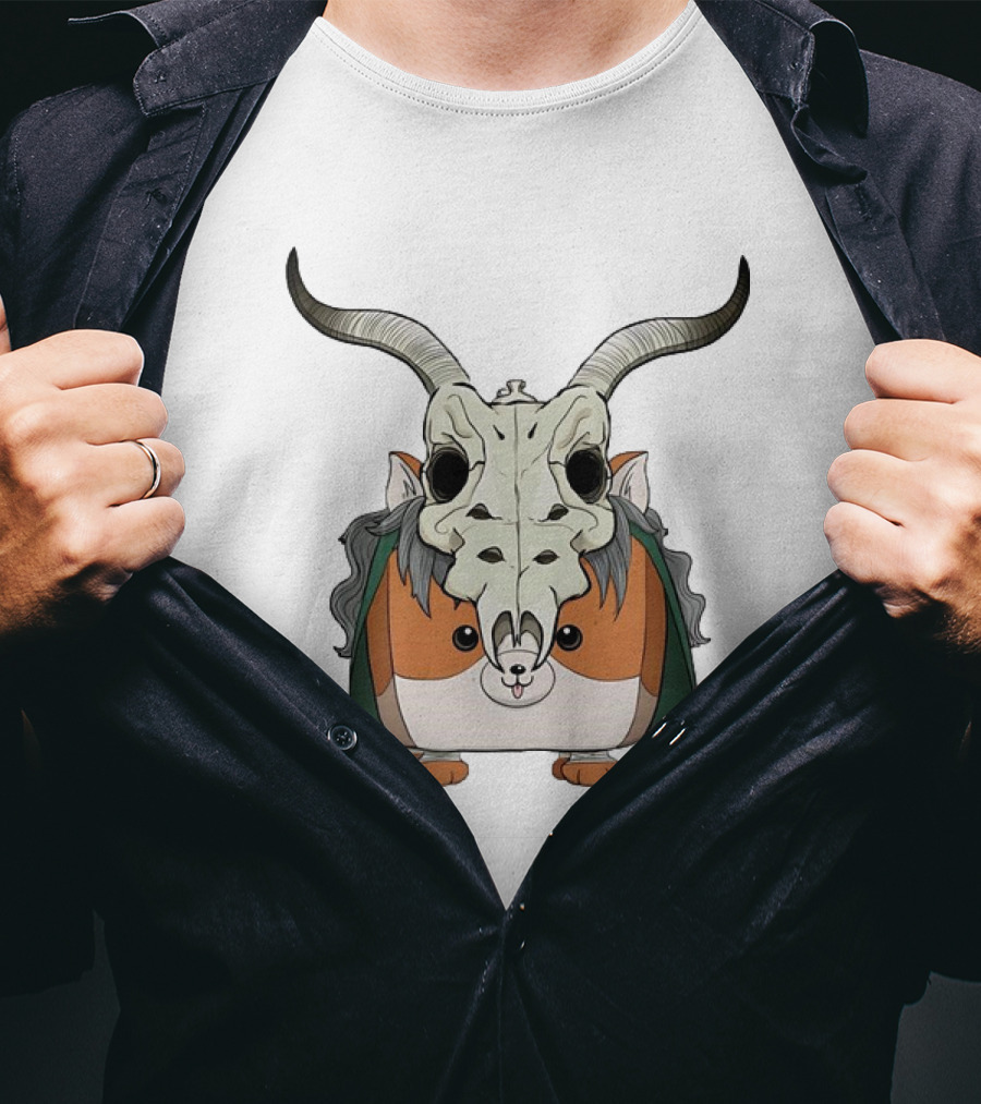Slay With Cheeks Classic Hamster In Goat Skull Mask T-Shirt