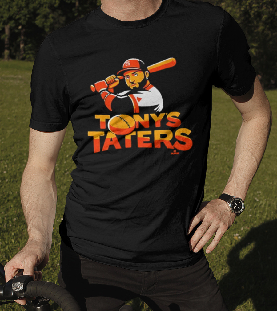 Baltimore Orioles Tony's Taters Anthony Santander Birdland Baseball T-Shirt
