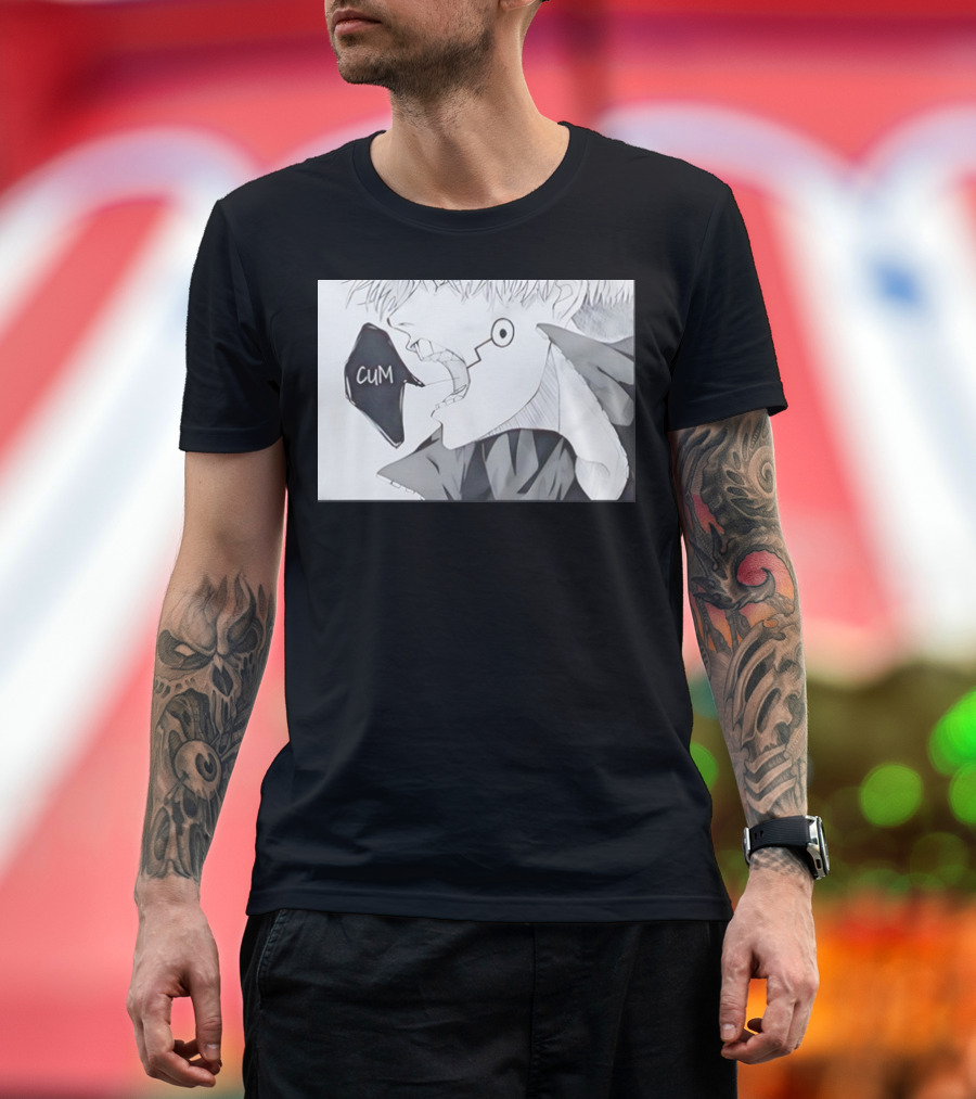 Inumaki Toge Cum Funny Manga Style Speech Bubble T-Shirt