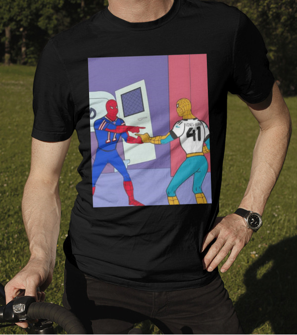 Josh Allen Bills Vs Josh Hines-Allen Jaguars Spider-Man Meme MNF Showdown T-Shirt