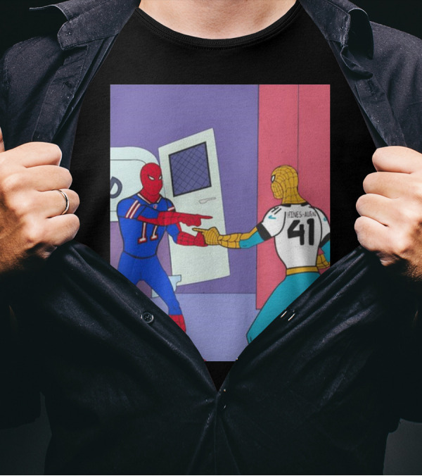 Josh Allen Bills Vs Josh Hines-Allen Jaguars Spider-Man Meme MNF Showdown T-Shirt