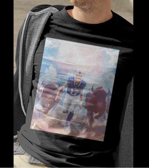 Josh Allen Leading Charge With Buffalo Bills Against Jaguars Victory 47-10 T-Shirt