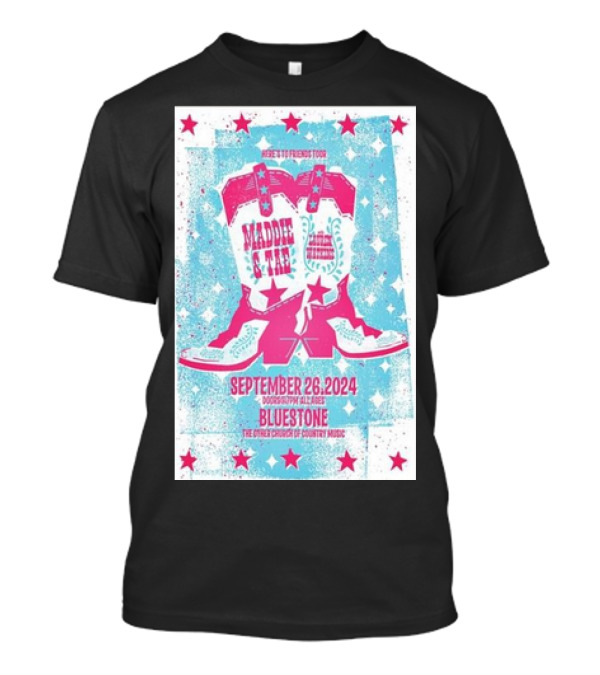 Maddie And Tae Here To Here Tour September 26 2024 Bluestone Columbus Ohio Country Music Concert T-Shirt