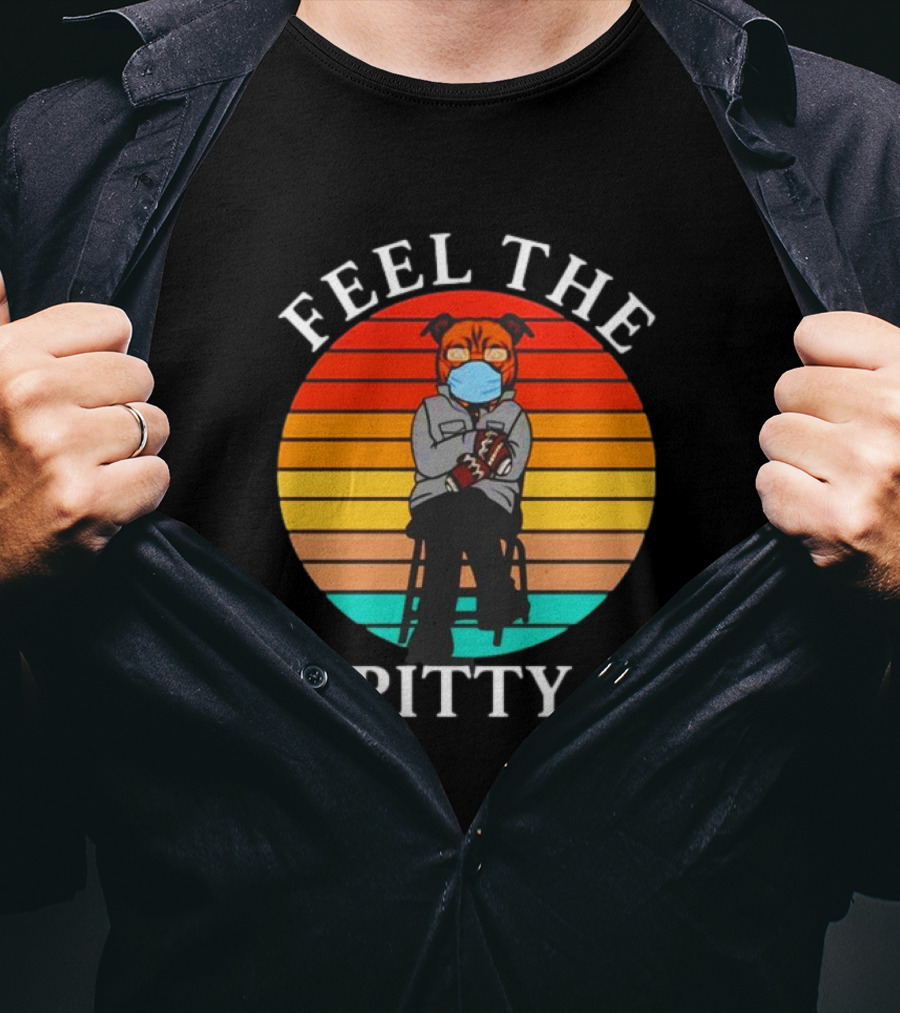 Feel The Pitty Bernie Sanders Pitbull Vintage T-Shirt