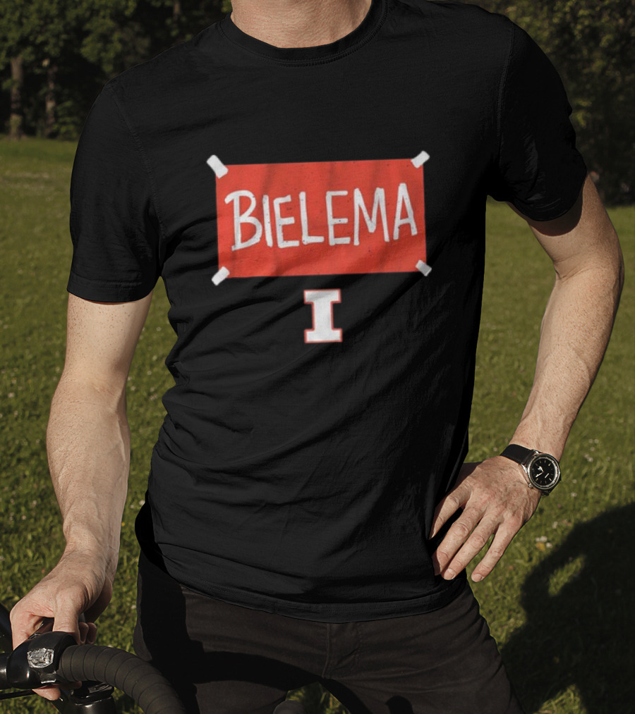 Bielema Illinois Football Banner T-Shirt