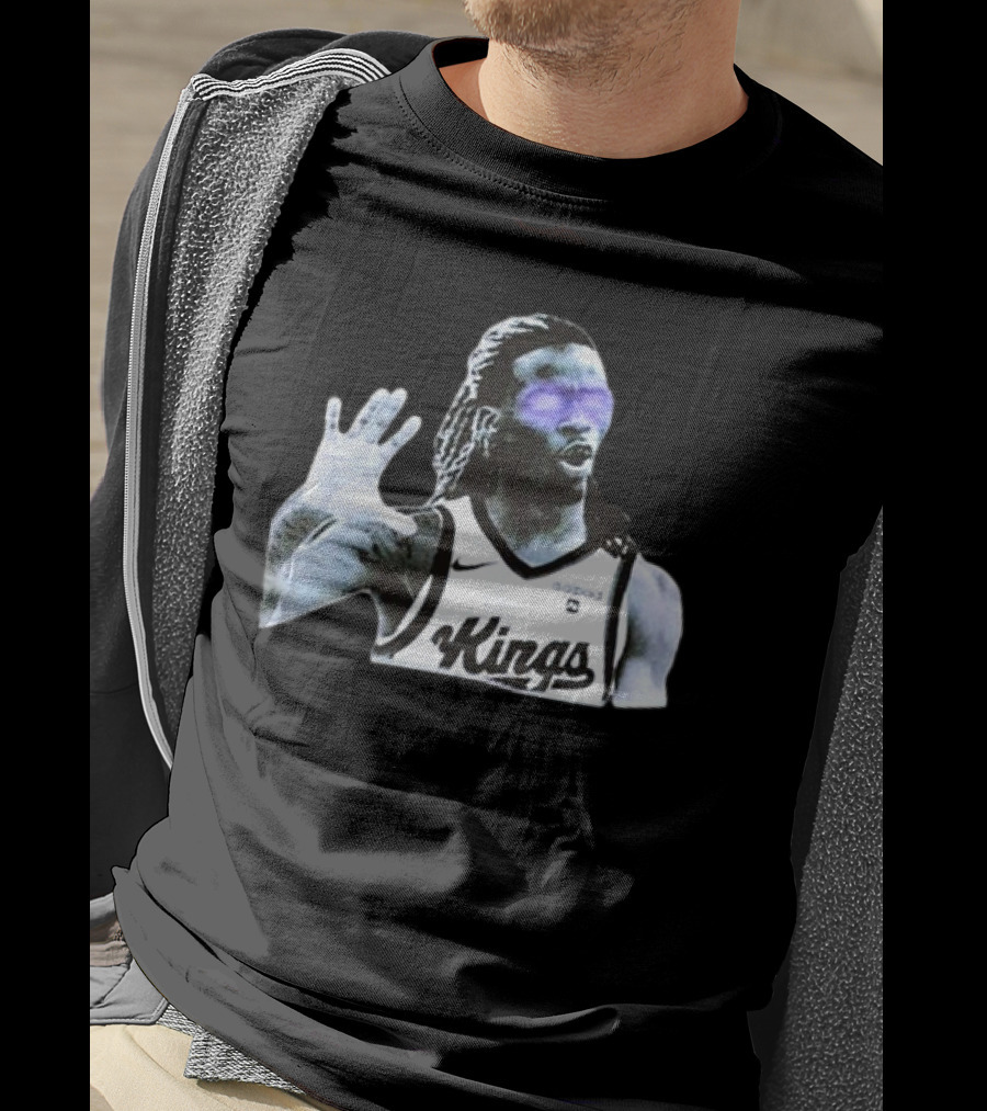 Keon Ellis Sacramento Kings Dark Basketball Player T-Shirt