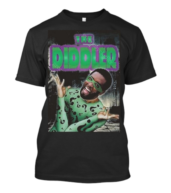 The Diddler Villain Enigma Scandal Puff Diddy Parody Comic T-Shirt
