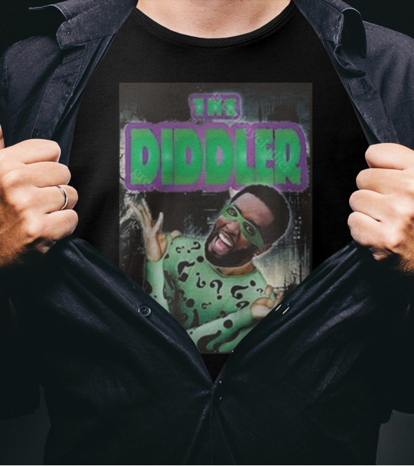 The Diddler Villain Enigma Scandal Puff Diddy Parody Comic T-Shirt