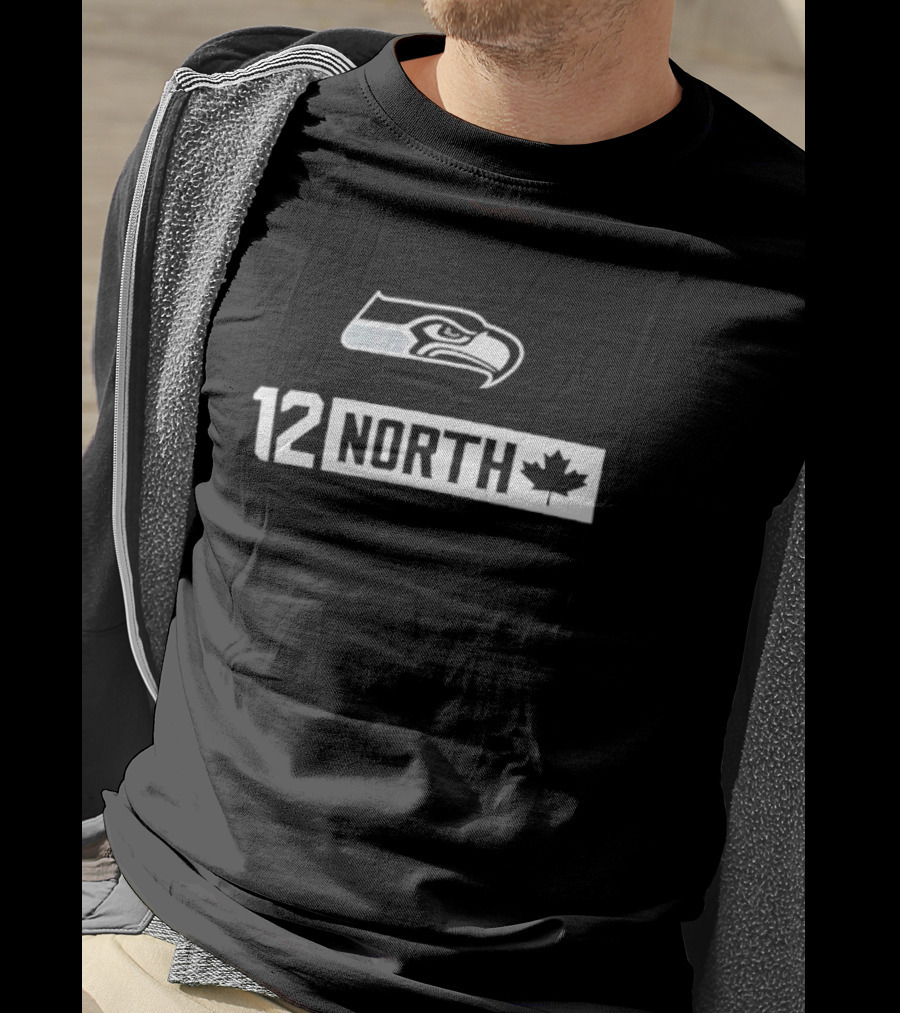 Seattle Seahawks 12 North Canadian Fans T-Shirt