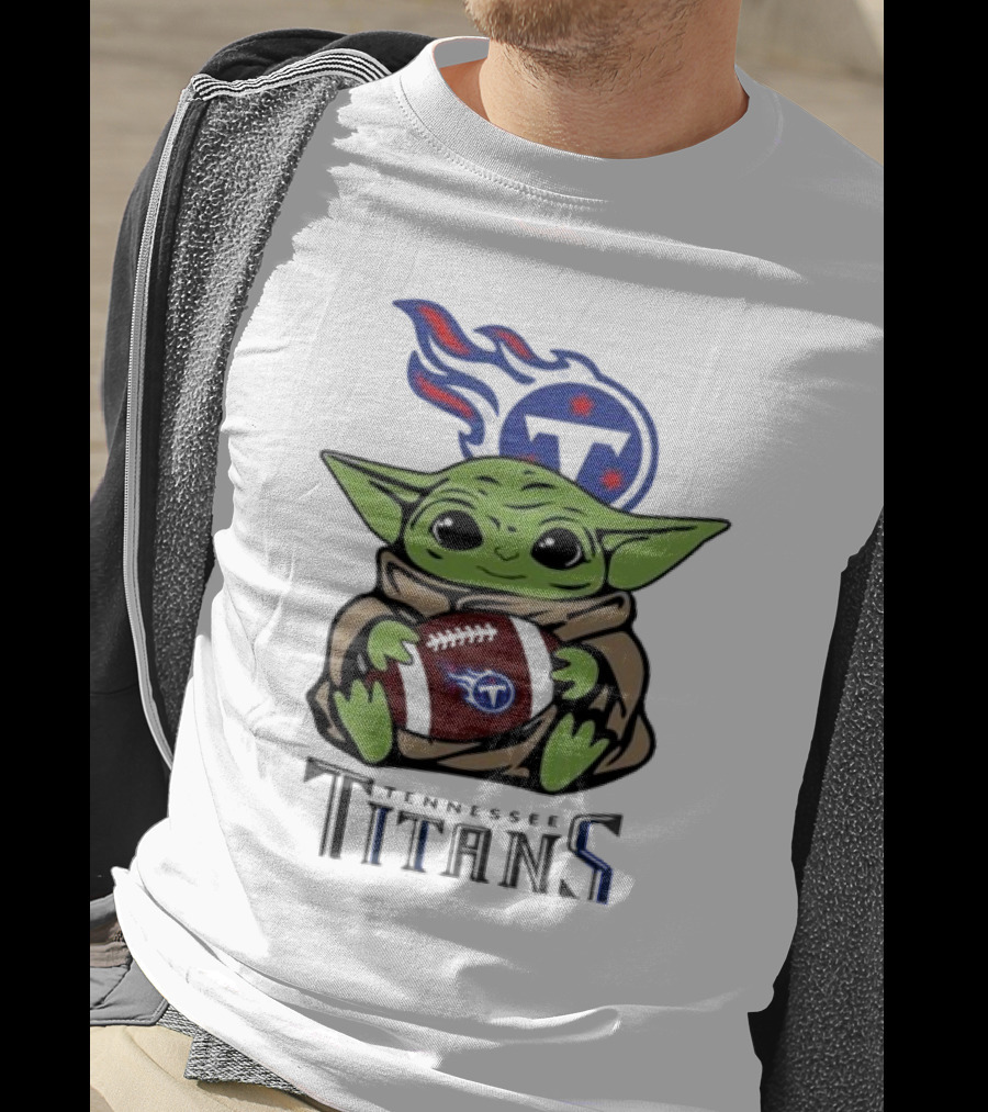 Baby Yoda Star Wars Tennessee Titans NFL Football Season T-Shirt