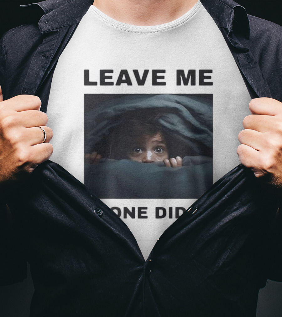 Leave ME Alone Diddy Peeking Under Covers Funny T-Shirt
