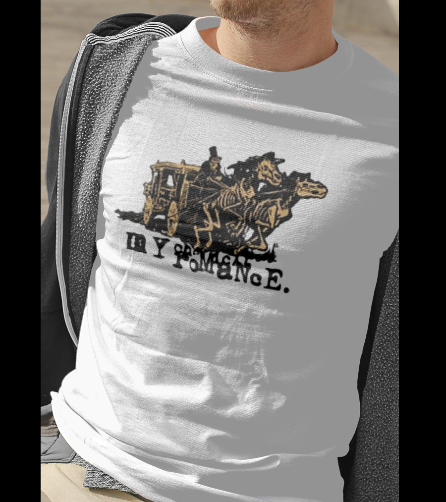 My Chemical Romance Skeleton Horse Hearse Carriage T-Shirt