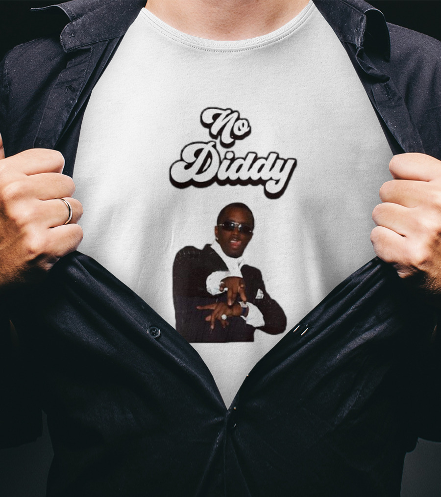 No Diddy Tongue Out Diddy Parody Sunglasses Swagger T-Shirt