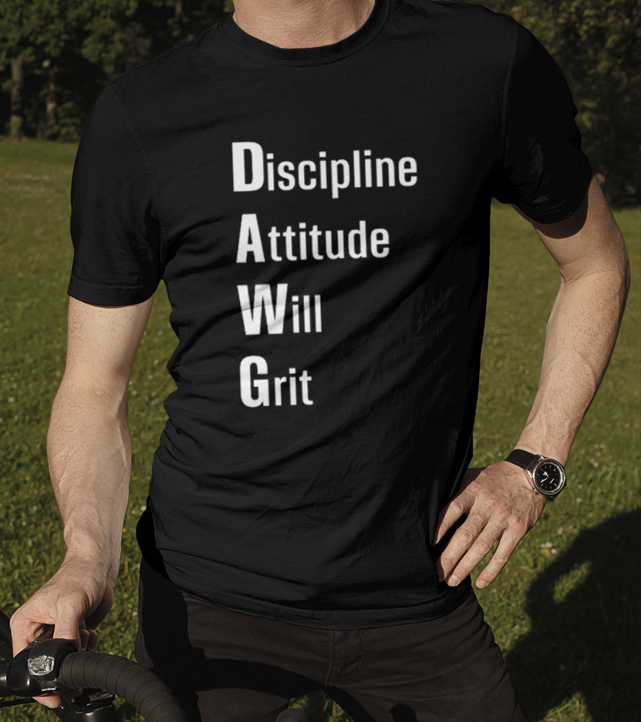 Malik Nabers Dawg Discipline Attitude Will Grit T-Shirt