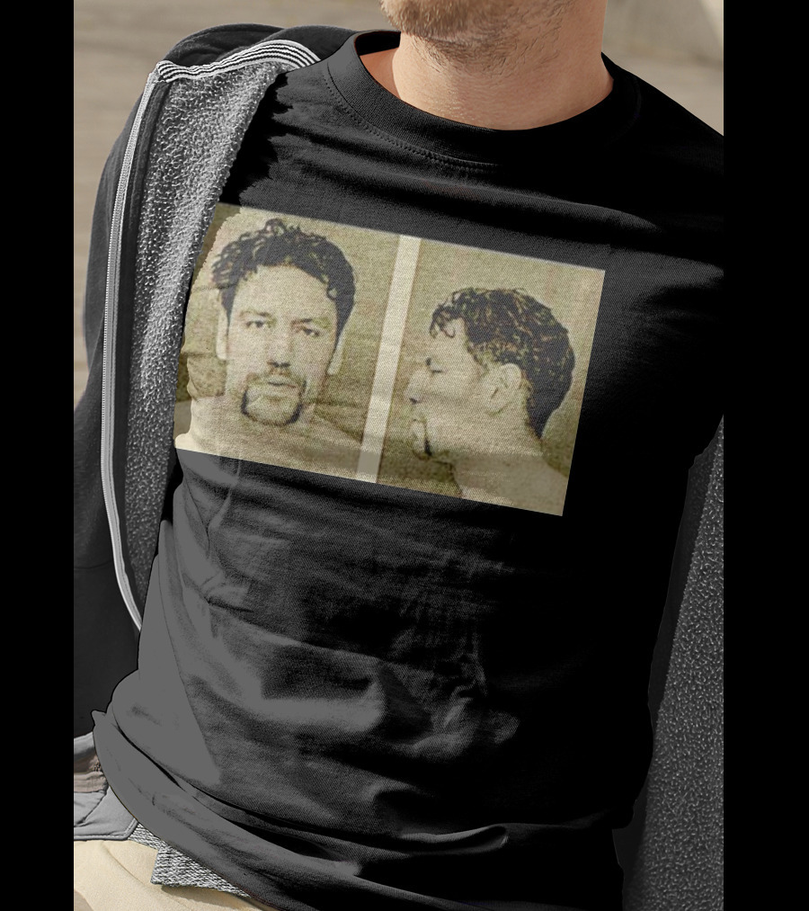 Milan Lucic Boston Bruins Mugshot Style Image T-Shirt