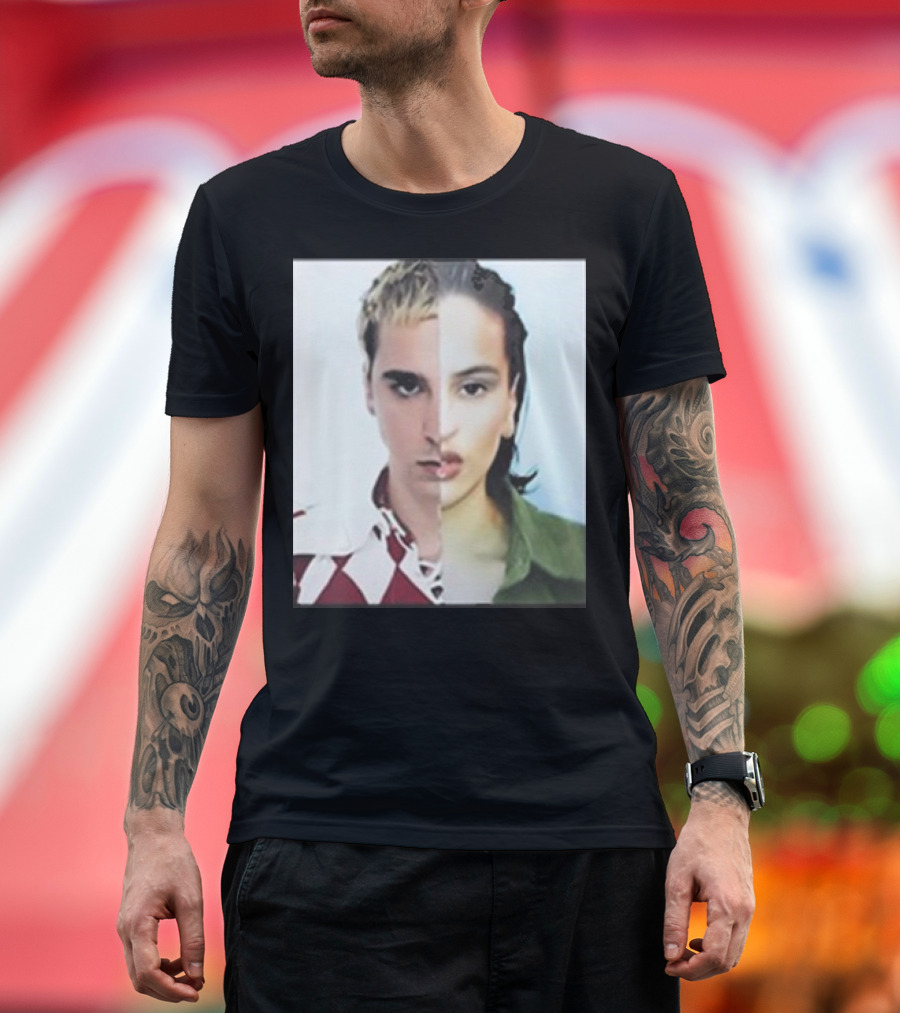 Rosalia Omega Split Face Artistic T-Shirt