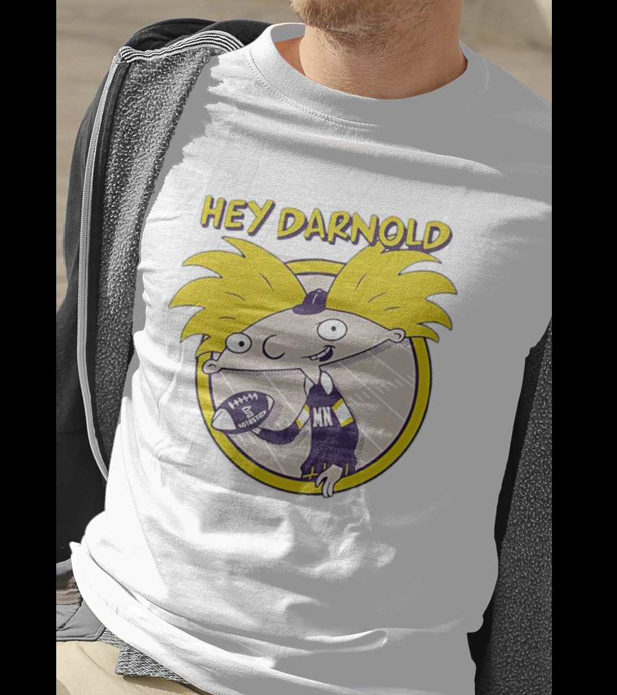 Hey Darnold Minnesota Football Cartoon Character MN Football T-Shirt