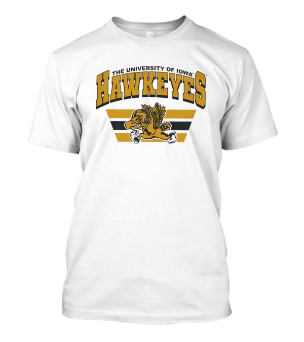 The University Of Iowa Hawkeyes Flying Mascot Sports T-Shirt