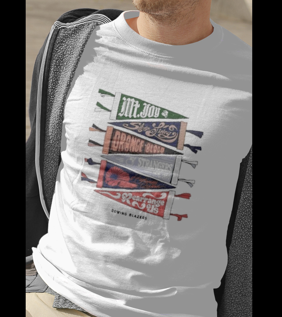 Mt. Joy Silver Lining Orange Blood Strangers Highway Queen Rearrange Us Rowing Blazers T-Shirt