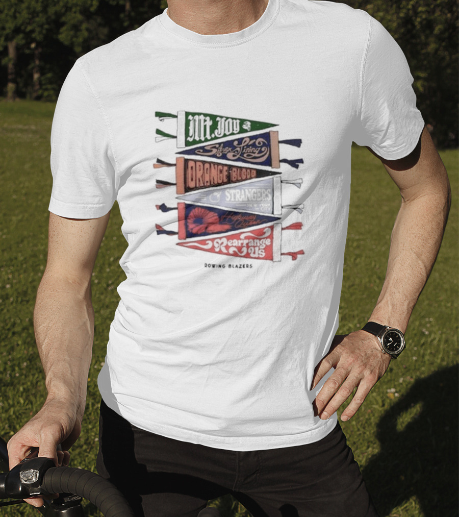 Mt. Joy Silver Lining Orange Blood Strangers Highway Queen Rearrange Us Rowing Blazers T-Shirt