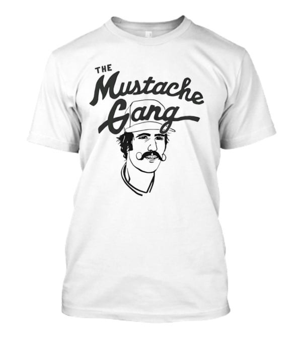 The Mustache Gang Baseball Mustache Icon T-Shirt
