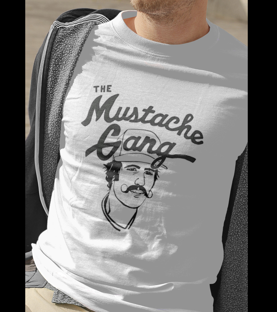 The Mustache Gang Baseball Mustache Icon T-Shirt