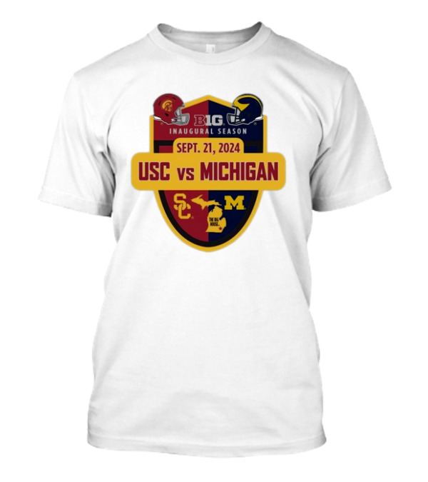 Big 10 Inaugural Season USC Vs Michigan Sept 21 T-Shirt