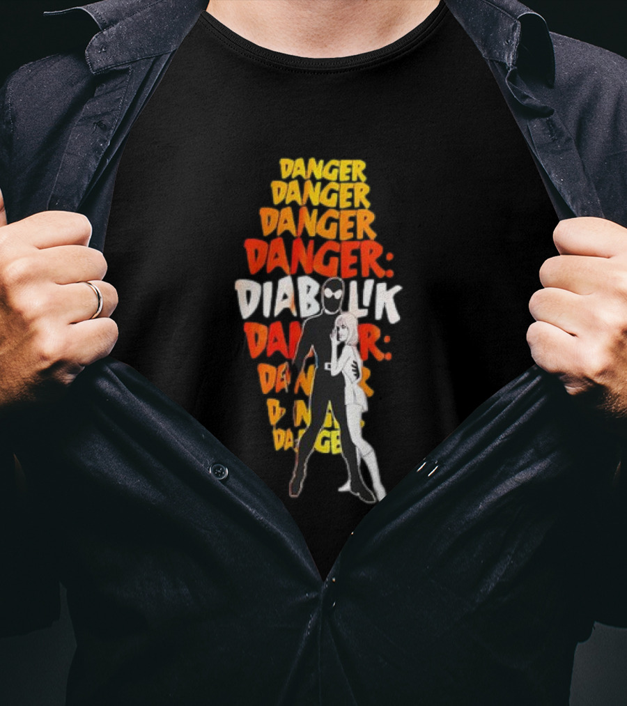 Danger Diabolik Mario Bava Crime Ennio Morricone Classic Comic Book T-Shirt