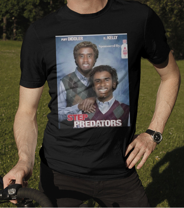 Puff Diddler And R. Kelly Sponsored By Johnson's Step Predators T-Shirt