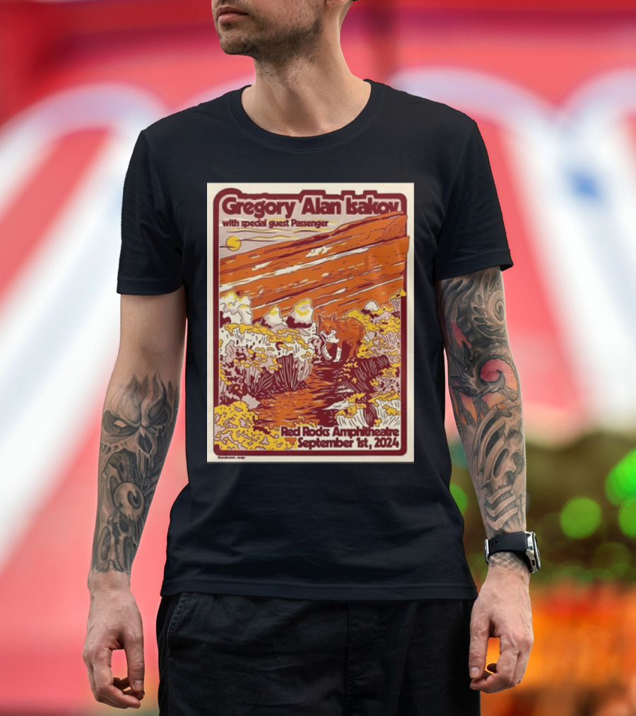 Gregory Alan Isakov with Special Guest Passenger Red Rocks Amphitheatre September 1st, T-Shirt