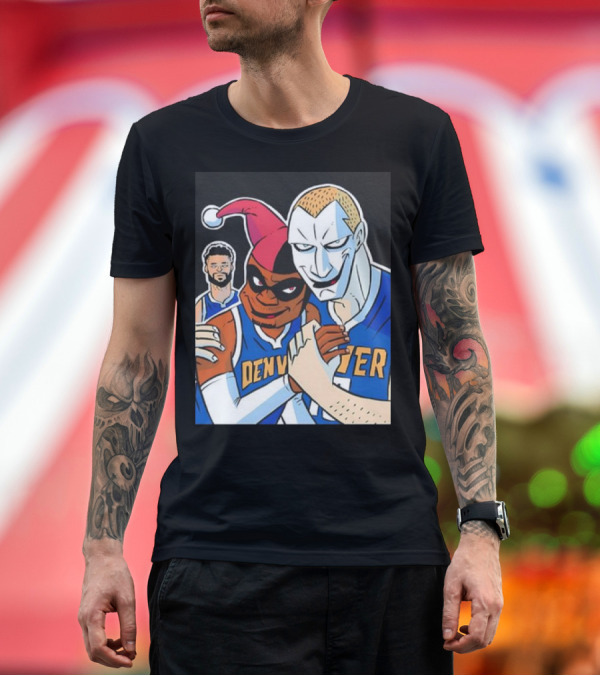 Premium T-Shirt: Jokic Russ Jokic Russell Westbrook Denver Nuggets Basketball Jokic Comic T-Shirt Jokic Russ Jokic Russell Westbrook Denver Nuggets Basketball Jokic Comic T-Shirt