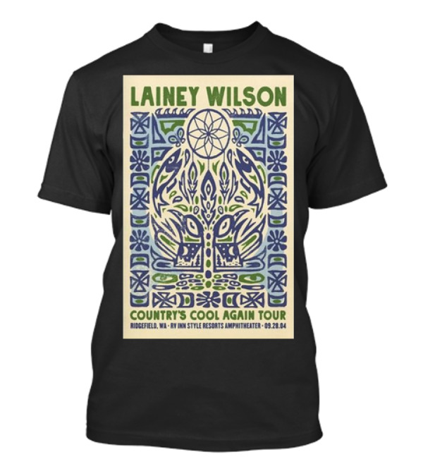 Lainey Wilson Country's Cool Again Tour Ridgefield WA RV Inn Style Resorts Amphitheater 09.28.24 T-Shirt