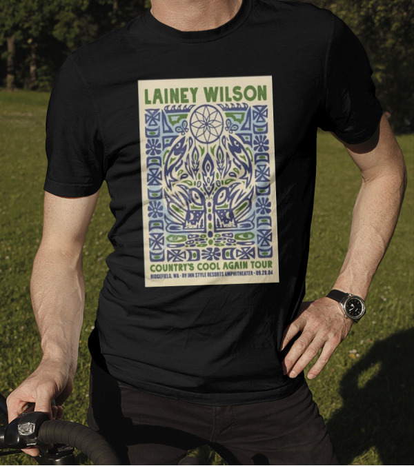 Lainey Wilson Country's Cool Again Tour Ridgefield WA RV Inn Style Resorts Amphitheater 09.28.24 T-Shirt