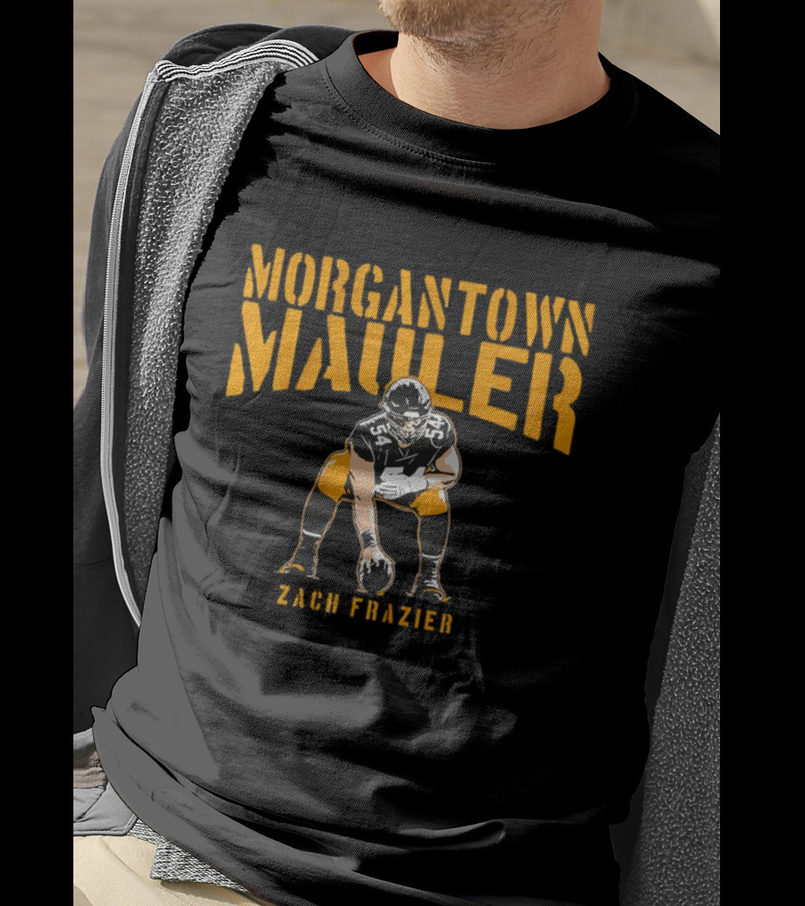 Zach Frazier Morgantown Mauler Football Player Number 54 T-Shirt
