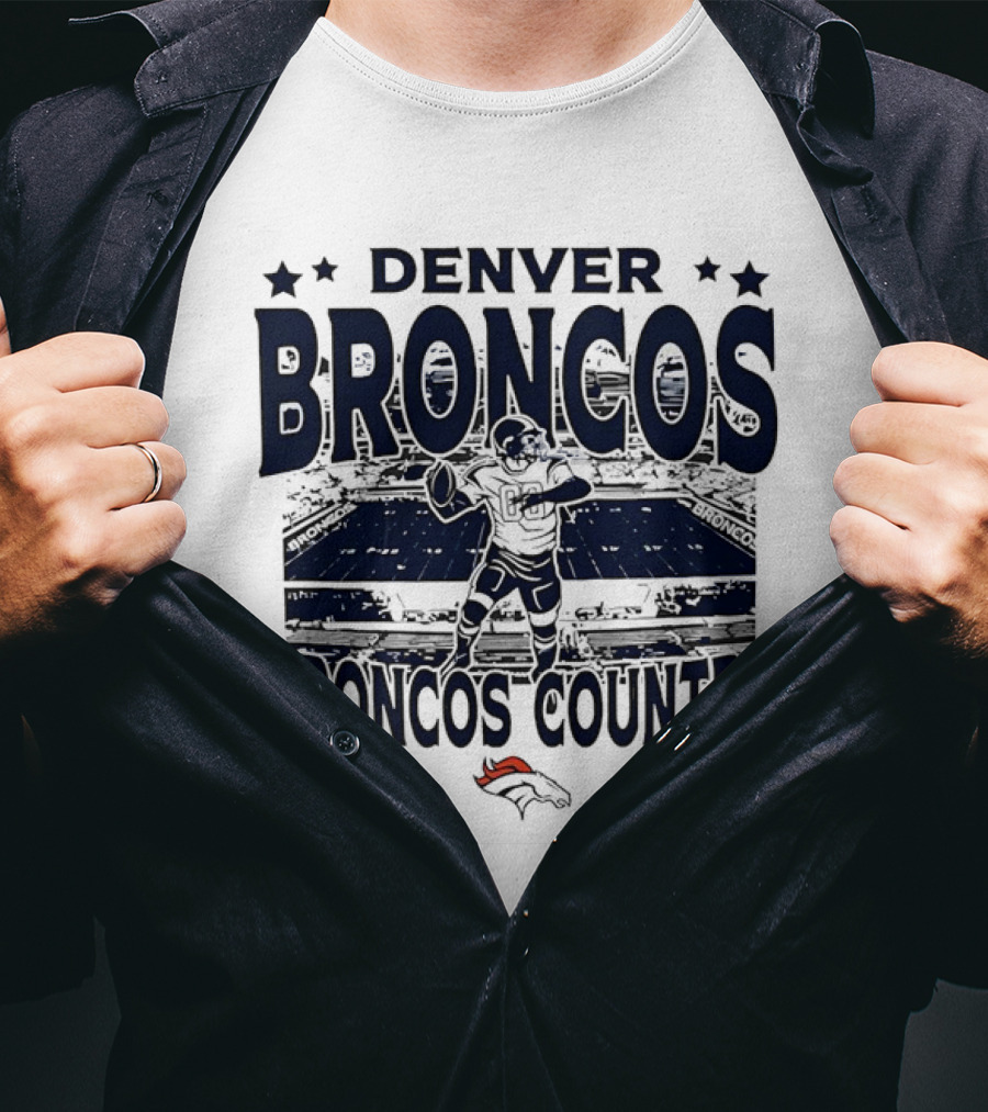 Denver Broncos Broncos Country Stadium Football Player T-Shirt