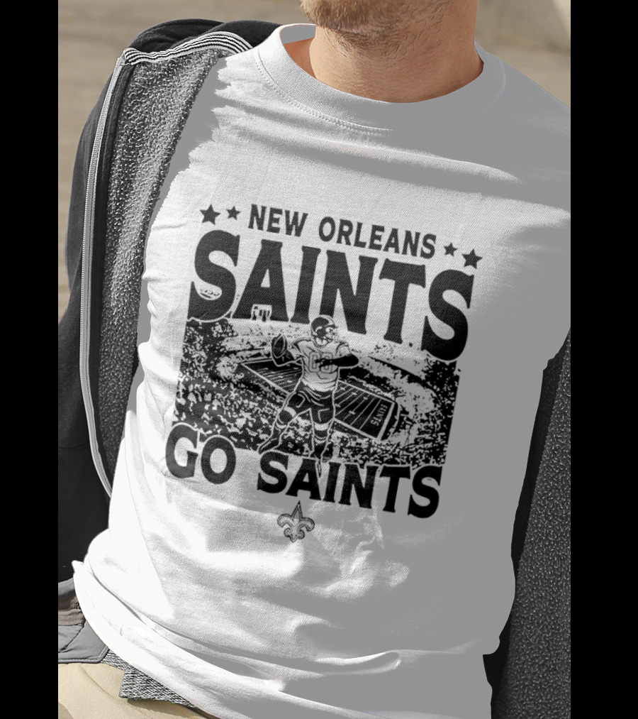 New Orleans Saints Go Saints Football Stadium T-Shirt