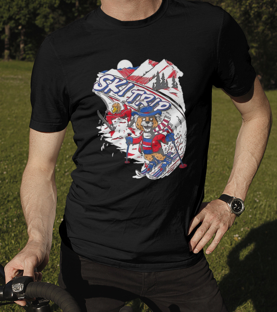 Arizona Cardinals Week 5 Win Ski Trip Adventure With Snowy Mountains And Playful Characters T-Shirt